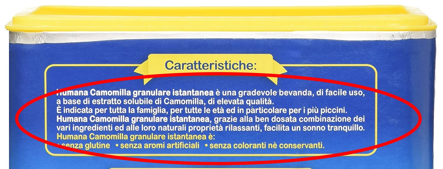 Camomilla solubile per neonati e bambini 